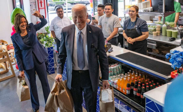 Biden y Kamala celebran el 5 de mayo… ¡con taquiza en restaurante mexicano!