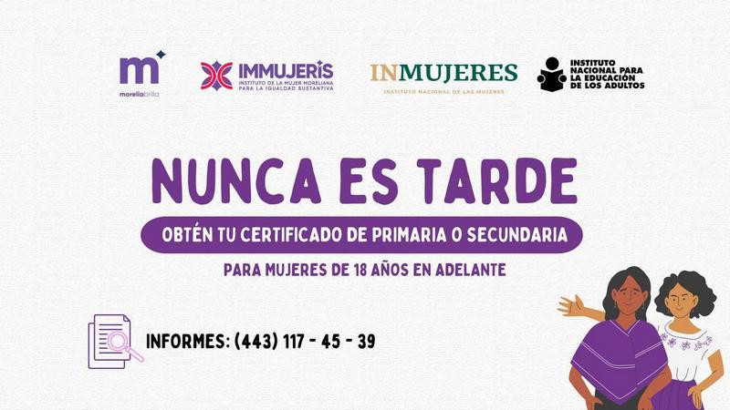 IMMUJERIS invita a morelianas a continuar capacitándose