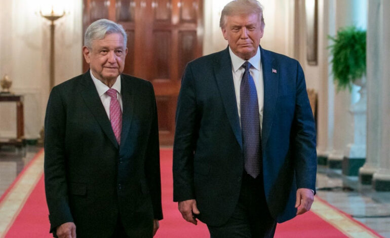Posible detención de Trump es para que no aparezca en boleta: López Obrador