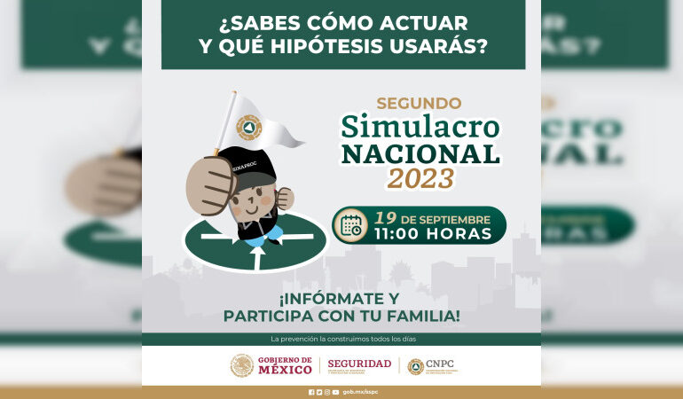 Segundo Simulacro Nacional 2023 este 19 de septiembre