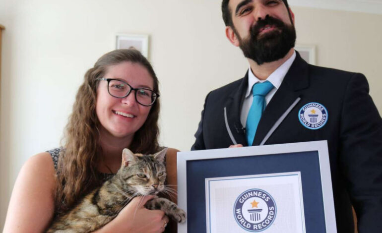 Ella es Bella, la ‘michi’ con el ronroneo más ruidoso del mundo… y ya tiene el Récord Guinness