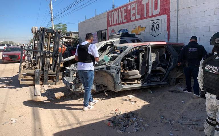 Realizan operativo para detectar vehículos robados en yonkes