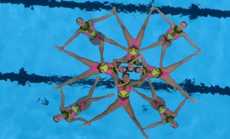 Equipo de natación artística de México termina en el séptimo sitio olímpico