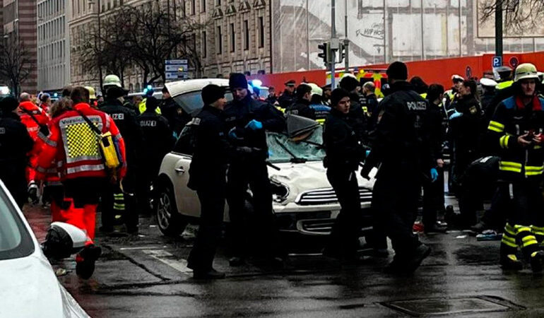 Al menos 28 heridos en atropellamiento masivo en Múnich, Alemania