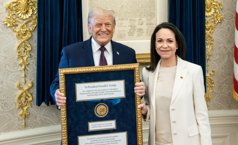 “El Nobel en entredicho: La extraña disputa por la medalla de María Corina Machado y el futuro incierto de Donald Trump”